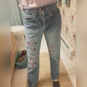 Vintage Levi's Jeans With Patchwork 80's 70's